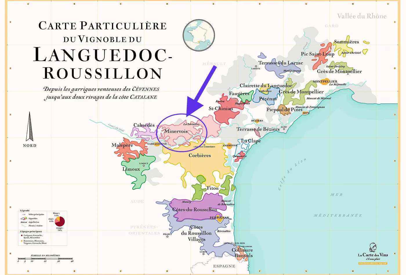 Carte du Minervois