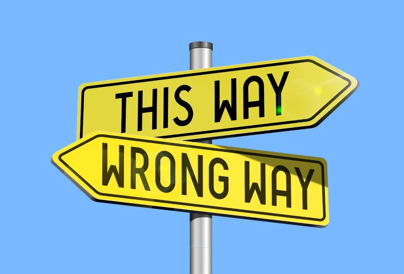 Panneaux : Wrong way